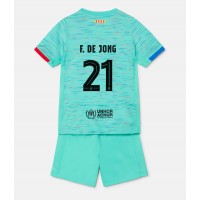 Camisa de time de futebol Barcelona Frenkie de Jong #21 Replicas 3º Equipamento Infantil 2023-24 Manga Curta (+ Calças curtas)